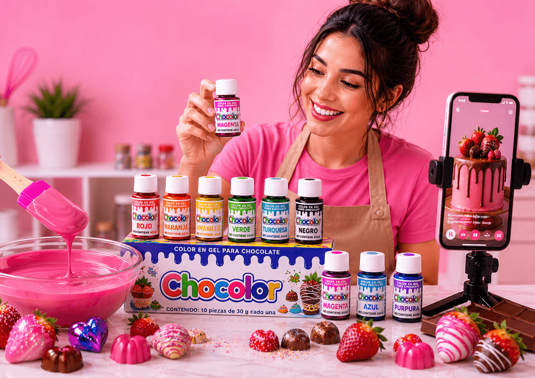 Creador grabando chocolate Chocolor